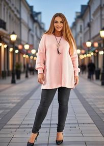 Туника женская батальная Sofia Н-198 Персиковый, 58-60