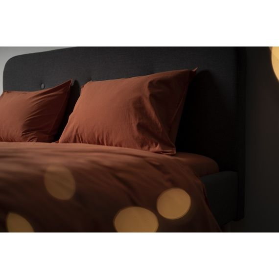 Комплект постельного белья SoundSleep Stonewash Adriatic евро orange кирпичный | Зображення 3