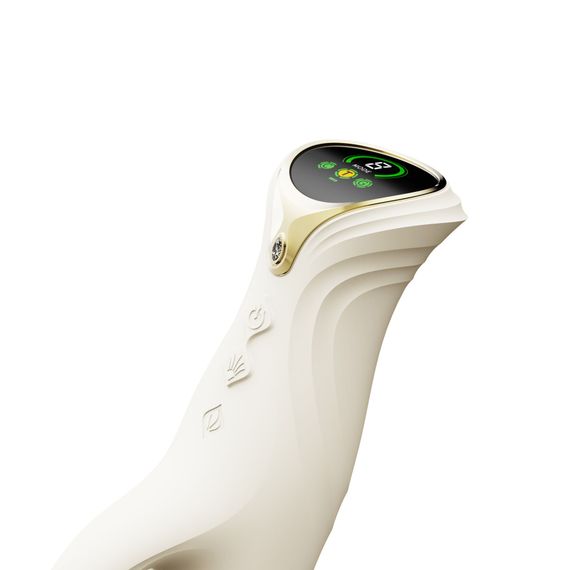 Пульсатор-кролик з вібрацією Zalo Mose 2 Ivory White | Зображення 8