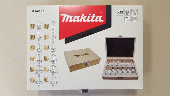 Набір фрез під патрон 8 мм Makita D-53556 (12 шт) | Зображення 2