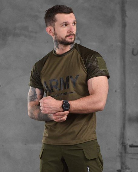 Потоотводящая футболка Army темный мультикам ВТ1018 | Зображення 1