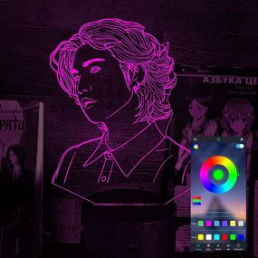 Акриловий світильник-нічник керування з телефона BTS Шуґа tty-n002241