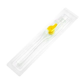 Катетер венозний периферичний з ін’єкційним портом, стандарт, "ALEXPHARM", 24G (0,7x19 мм) (жовтий)