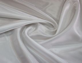 MaxMara Подкладочная ткань итальянская вискозная белая однотонная с надписью бренда твилового плетения MI 10