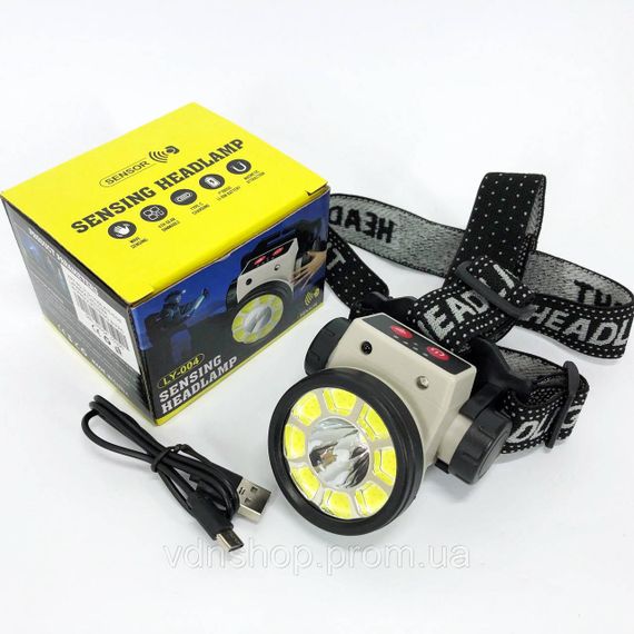 Налобний акумуляторний ліхтар на голову, Головний ліхтар акумуляторний світлодіодний потужний AF-21 | Зображення 8