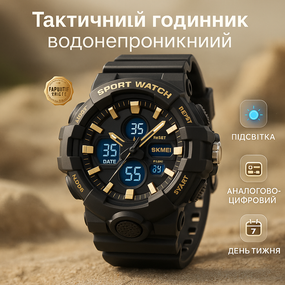 Тактичний годинник для ЗСУ, Армійський чоловічий годинник хорошої якості спортивний скмей QZ-64