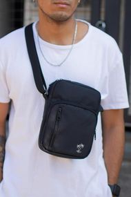 Сумка месенджер барсетка через плече Without з принтом Palm Black