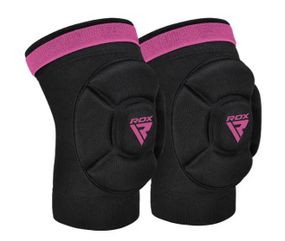 Наколінники спортивні RDX HOSIERY KNEE FOAM K5 BLACK/PINK-M (пара) (HYP-K5BP-M)