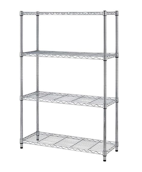 Стелаж металевий хромований розбірний на 4 полиці 90×45×152 см для дому й офісу 6L83618460