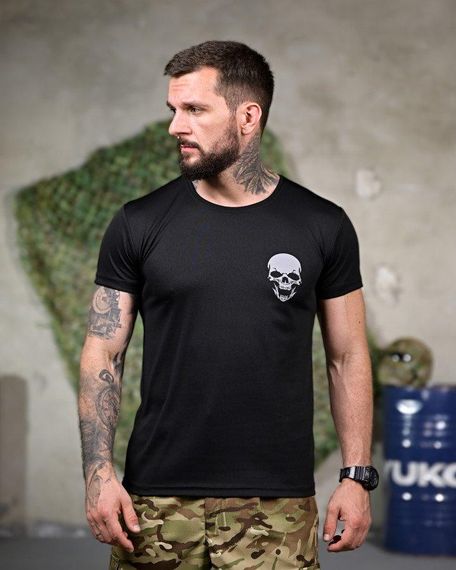 Тактична вологовідвідна футболка Донецька область black РП7343 | Зображення 2