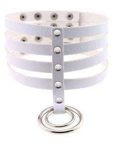 Чокер-нашийник SKN-AS21 WHITE Sex Aura