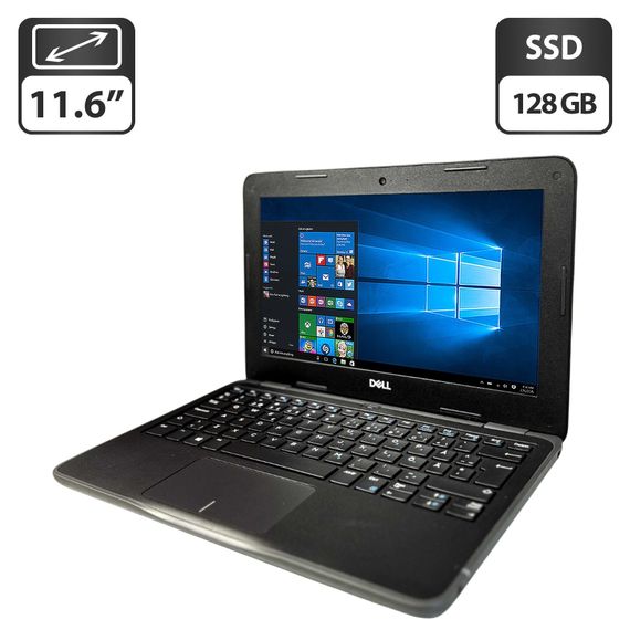Нетбук Dell Latitude 3190 / 11.6" (1366x768) TN / Intel Pentium Silver N5000 (4 ядра по 1.1 - 2.7 GHz) / 4 GB DDR4 / 128 GB SSD / Intel UHD Graphics 605 / WebCam б/у