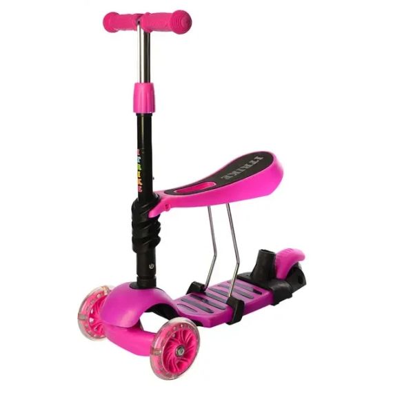 Дитячий самокат з сидінням Best Scooter 3в1 зелений | Зображення 3