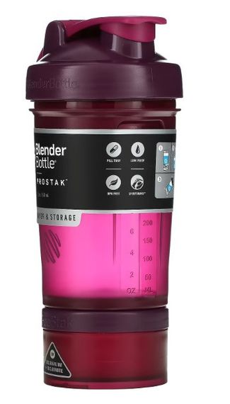 Шейкер спортивний BlenderBottle ProStak 22oz/650ml з 2-ма контейнерами Plum (Original) | Зображення 5