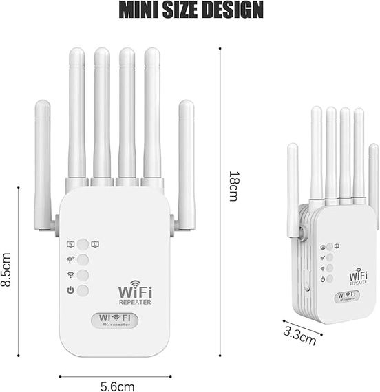 Мощный Wi-Fi ретранслятор 2.4G с 6 антеннами / маршрутизатор / усилитель вай фай сигнала | Зображення 4