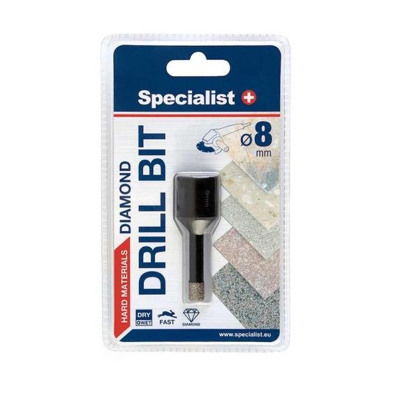 Сверло алмазное по керамике/стеклу Specialist+ D8 M14 | Зображення 1