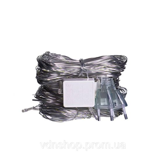 Новорічна гірлянда штора 2х2 м 80 LED кімнатна білий провід Білий ZWM2280LEDW | Зображення 3