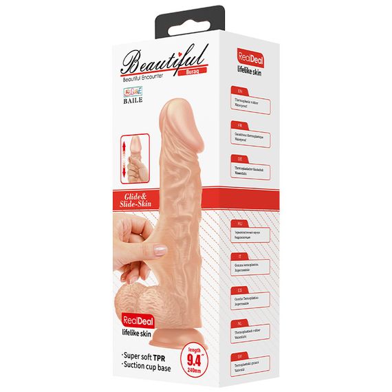 Фаллоимитатор - Beautiful Encounter Buraq Dildo Flesh Sex Aura | Зображення 7