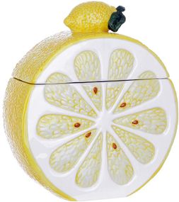 Банка керамічна "Lemon" 900мл, для сипучих продуктів, Стиглий лимон