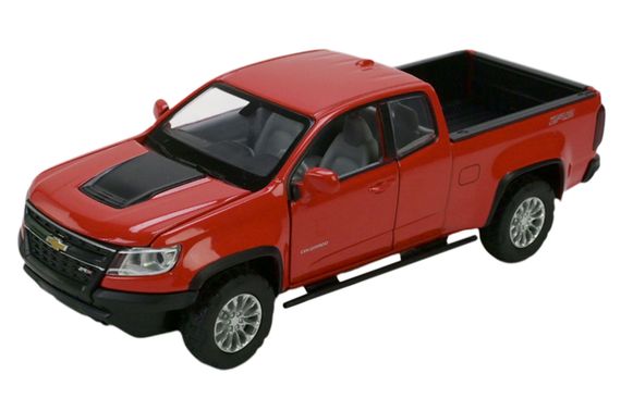 Машина металева 68442 2 кольори, 1:31 Chevy Colorado ZR2, на батарейки: світло і звук, відкриваються двері, в коробці 20x11x10 см Автопром | Зображення 1