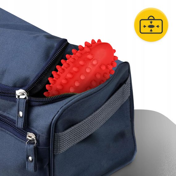 М'яч масажний огірок 4FIZJO Spike Bean 11.5 x 5 см Red (P-5905973403313) | Зображення 1