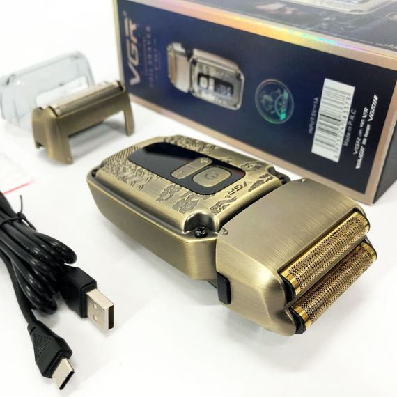 Електробритва VGR V-337 шейвер для вологого та сухого гоління, бритва для бороди, тример механічний | Зображення 7