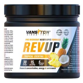 Комплекс до тренування Vansiton Revup 450 g /30 servings/ Tropical Cocktail