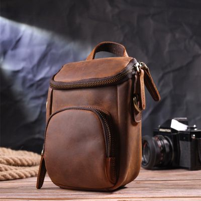 Сумка Vintage Чоловіча з натуральної вінтажної шкіри Коричнева (21295) | Зображення 9