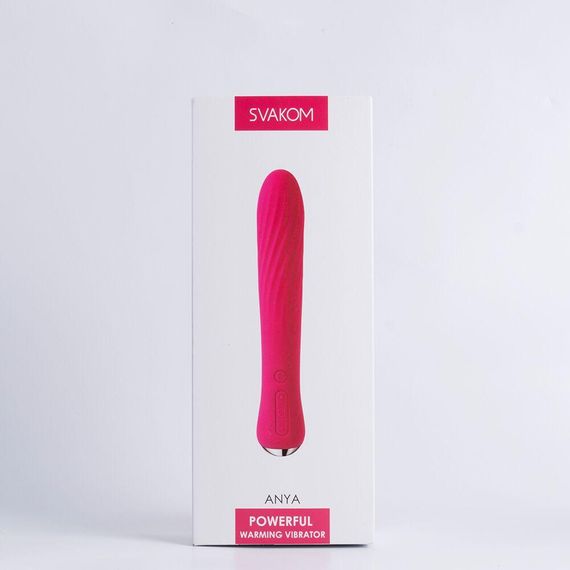 Вибратор с подогревом Svakom Anya Plum Red | Зображення 6