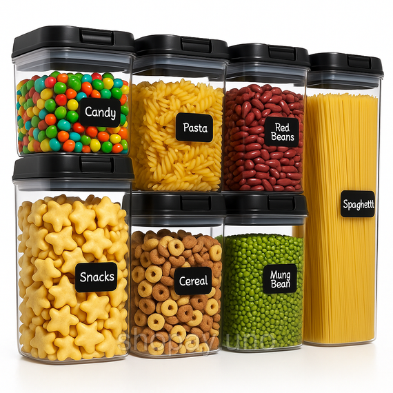 Органайзер для зберігання спецій FOOD Storage Container Set, Прозорі контейнери для спецій FB-89
