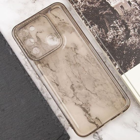 Чохол TPU Starfall Clear для TECNO Spark 8C Сірий | Зображення 3