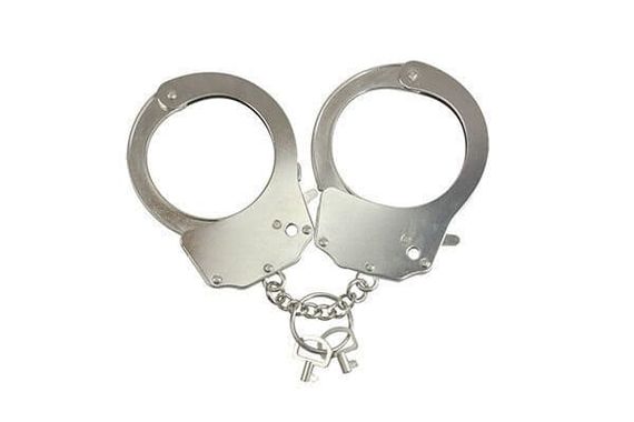 Наручники металеві Adrien Lastic Handcuffs Metallic Сріблясті One Size