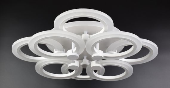 Люстра світлодіодна стельова LED світильник для квартири на стелю лед з пультом 25961 Білий 11х45х54 см.