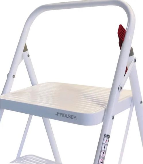 Драбина Rolser Taburete M/10 UNE 2 щаблі Blanco (MET003-1024) | Зображення 3