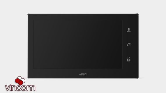 Видеодомофон ARNY AVD-740 2MPX Black | Зображення 1