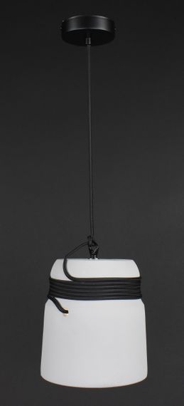 Люстра підвісна на 1 лампочку 27822 Чорний 30-180х18х18 см. | Зображення 3