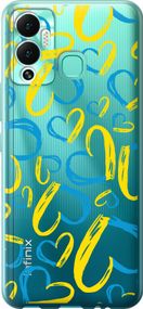 Чехол на Infinix Hot 12 Play Сердца UA "5292u-2759-17620"