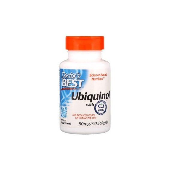 Коензим Doctor's Best Ubiquinol Featuring Kaneka's QH 50 mg 90 Softgels