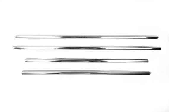 Нижня окантовка стекол (4 шт, нерж) Carmos - Турецька таль для Mercedes E-сlass W210 1995-2002 рр | Зображення 1
