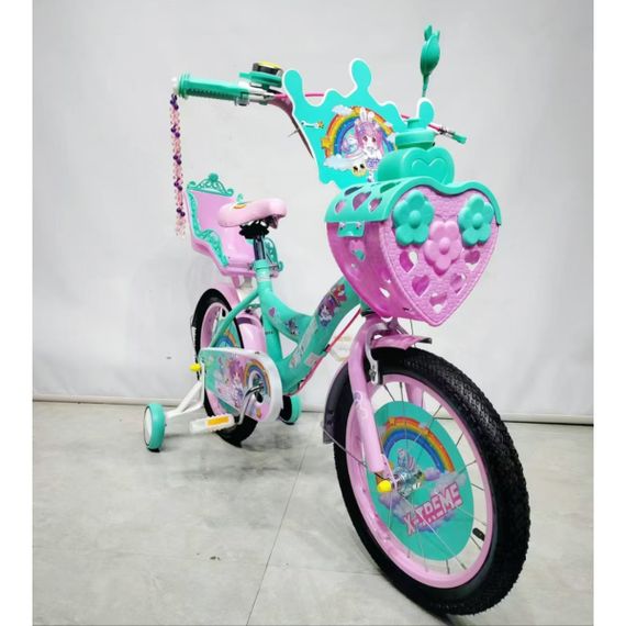 Дитячий велосипед X-Treme PRINCESS 16" блакитно-рожевий | Зображення 1