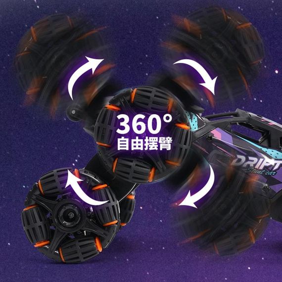 Дитячий восьмиколісний джип на радіокеруванні SHT 2330 2.4G (with 2 remote) Violet | Зображення 3