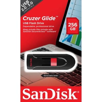 USB флеш накопичувач SanDisk 256GB Cruzer Glide USB 3.0 (SDCZ60-256G-B35) | Зображення 4