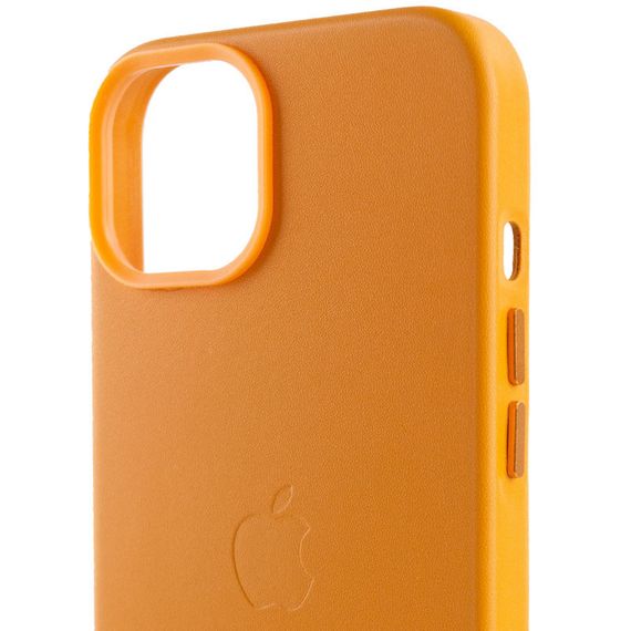 Шкіряний чохол Leather Case (AA Plus) with MagSafe для Apple iPhone 14 (6.1") | Зображення 4