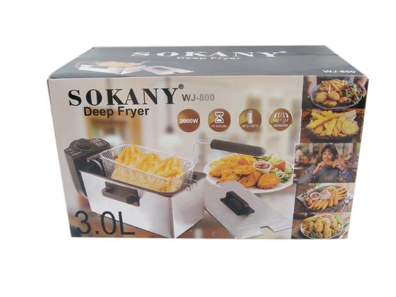 Фритюрниця професійна Sokany WJ800 на 3.5 літра, 2000 Вт, 2000 Вт | Зображення 9