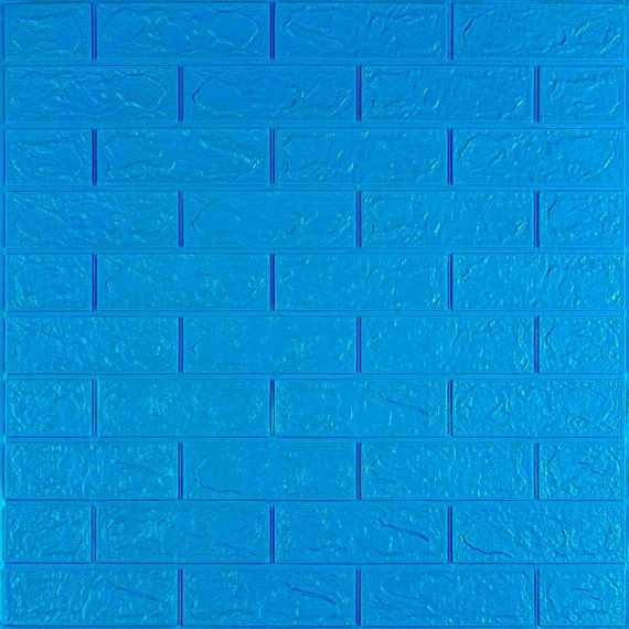 Самоклеюча 3D панель під синю цеглу 3080x700x3мм SW-00001756 | Зображення 1