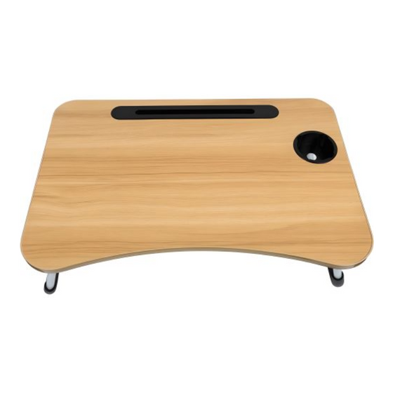 Портативний стіл для ноутбука, Столик-підставка для сніданків і ноутбука, складаний дерев'яний столик для ноутбука   знижка | Зображення 6
