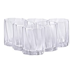 Набір із шести склянок об'ємом 300 мл для лимонаду, соку та коктейлів HP-16-15