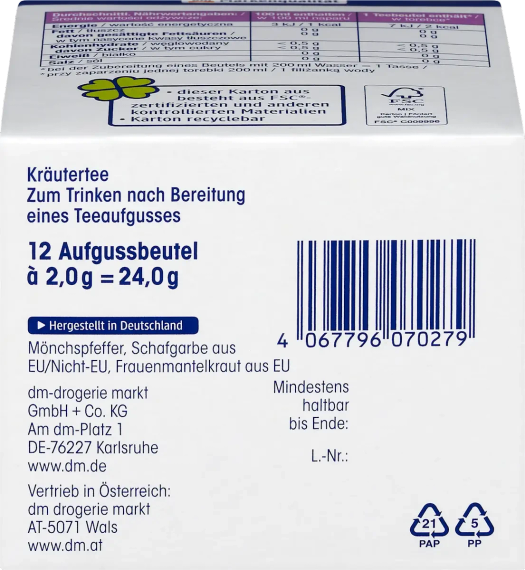 Трав’яний чай для жінок Mivolis Frauen Tee, 12 пакетиків, Німеччина | Зображення 4