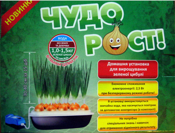 Чудо рост.Установка для выращивания лука в домашних условиях