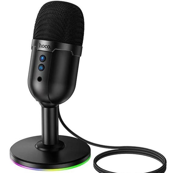 Мікрофон всеспрямований для геймінгу Hoco L25 Bright USB Black | Зображення 3